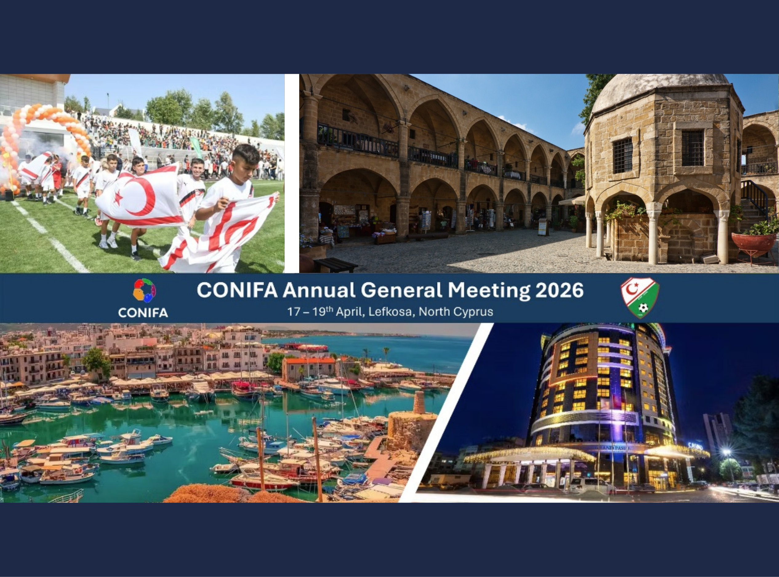 CONIFA Genel Kurulu yarın Lefkoşa'da gerçekleşecek